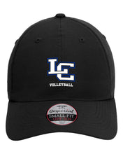 Load image into Gallery viewer, Volleyball Embroidery - Imperial - The Hinsen Performance Ponytail Cap - Black
