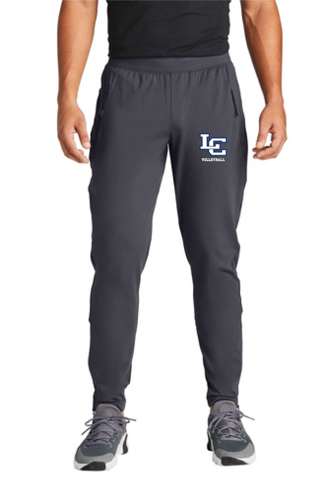Volleyball Embroidery - Sport-Tek Sport-Wick Fleece Jogger - Dark Grey