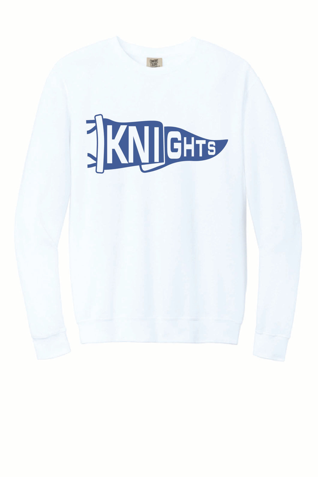 Knights - Comfort Colors Crewneck Sweatshirt - Softball - White