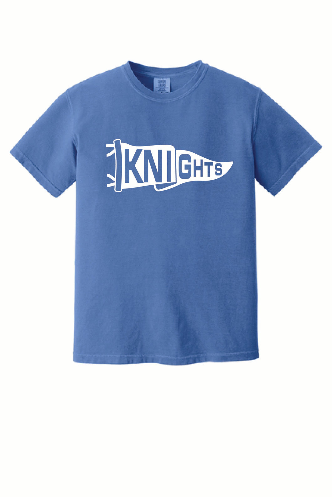 Knights - Comfort Colors T-Shirt - Softball - Flo Blue
