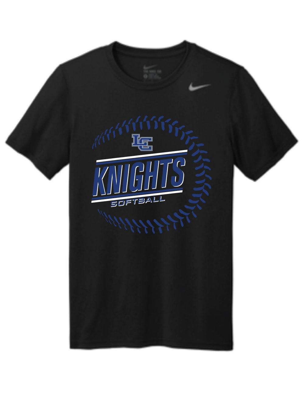 LC Knights Softball - Nike Legend Tee - Black