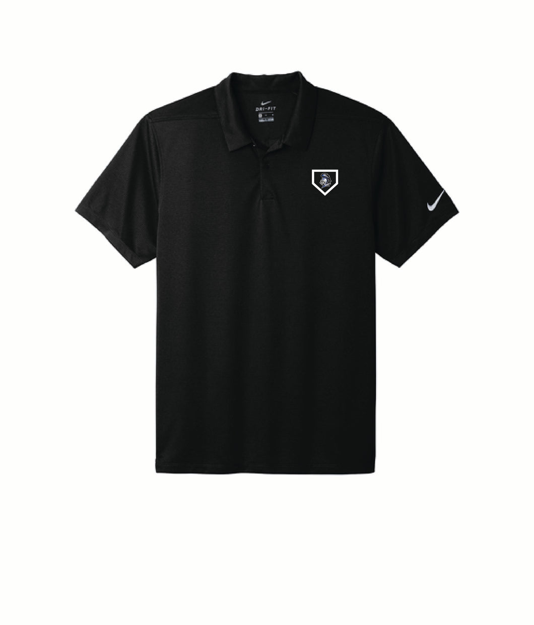 Knight Embroidery - Nike Dry Fit Polo - Black - Softball