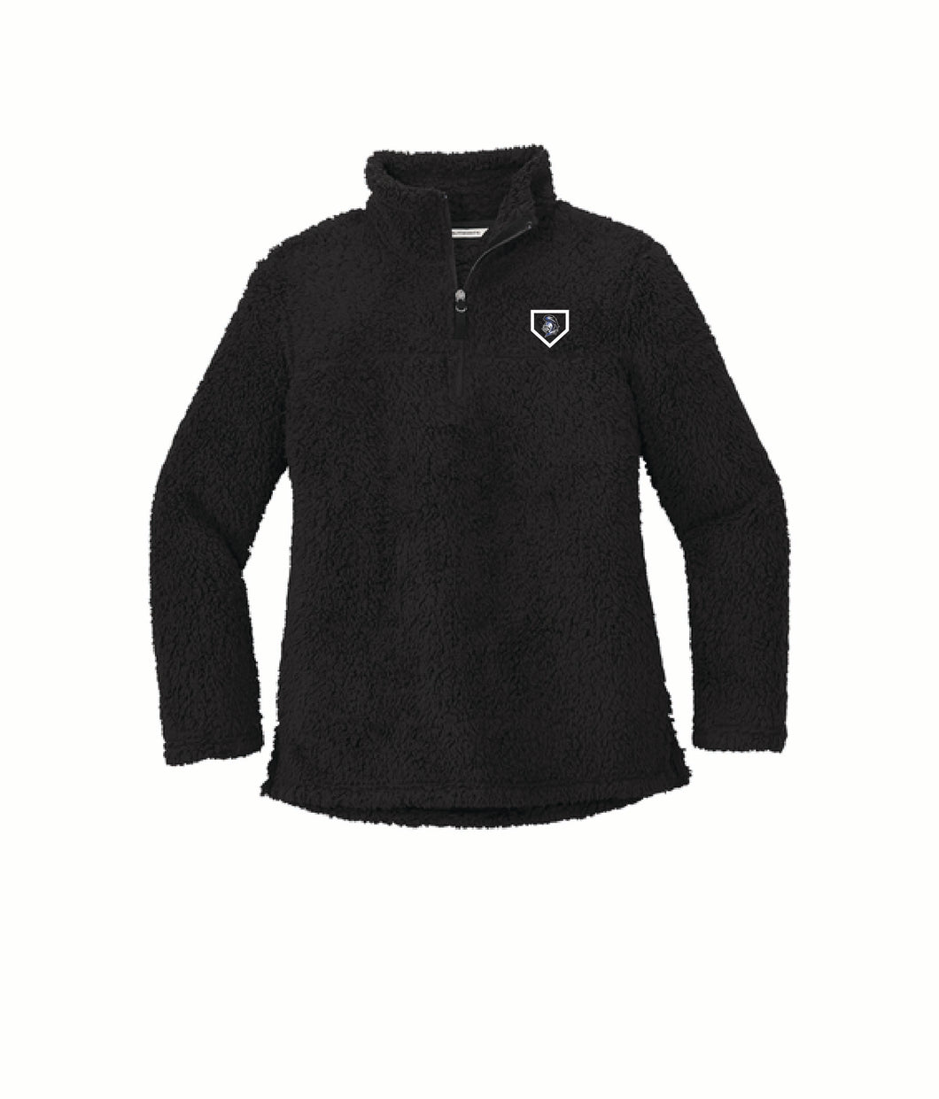 Knight Embroidery - Ladies Cozy ¼ fleece - Black - Softball