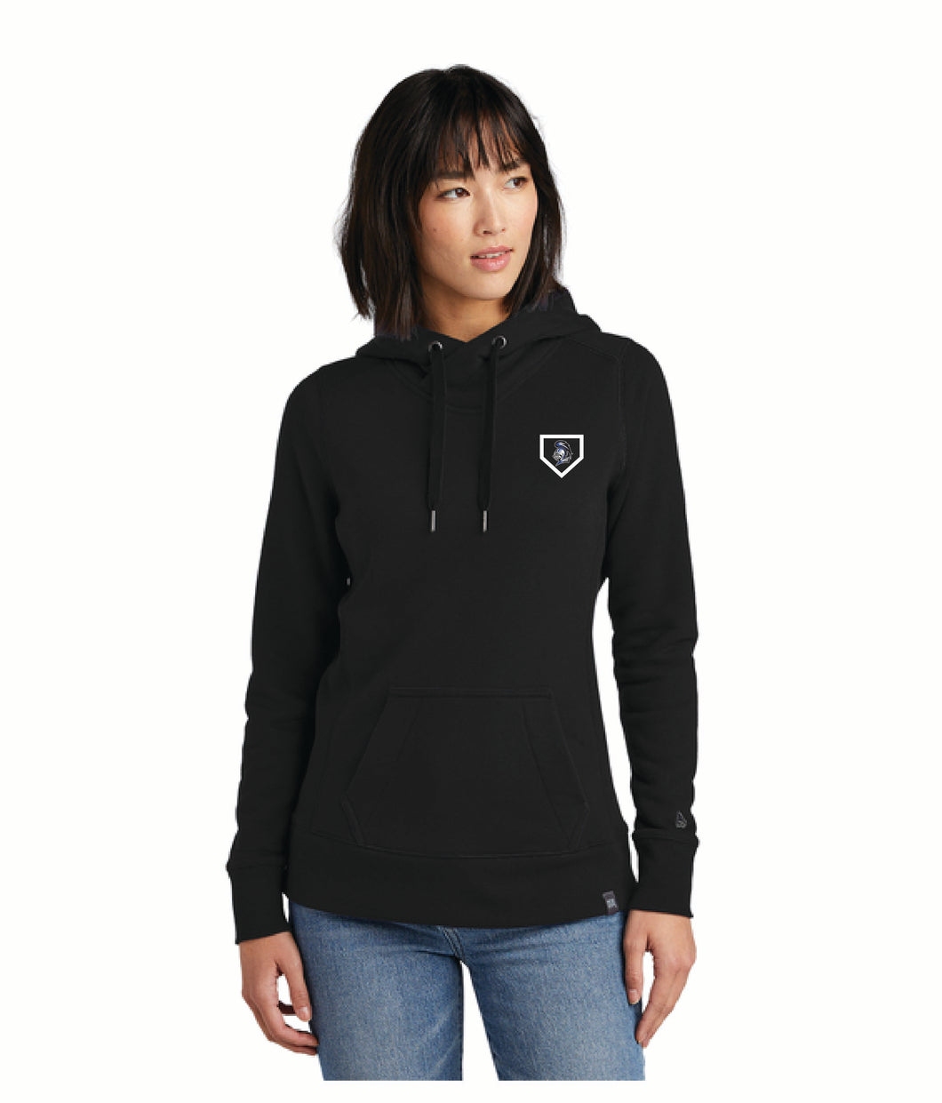 Knight Embroidery - New Era Ladies Pullover Hoodie - Black - Softball