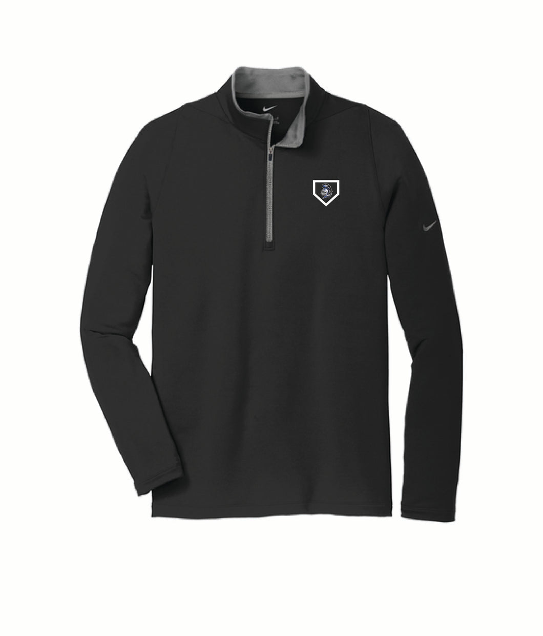 Knight Embroidery - Nike Dri-FIT Stretch 1/2-Zip Cover-Up - Black - Softball