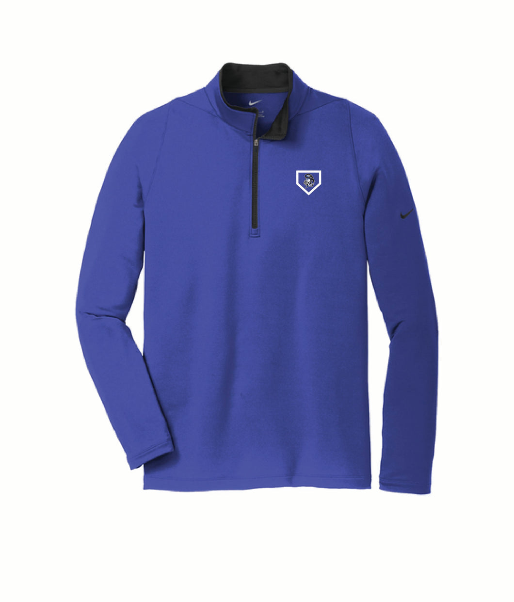 Knight Embroidery - Nike Dri-FIT Stretch 1/2-Zip Cover-Up - Royal - Softball