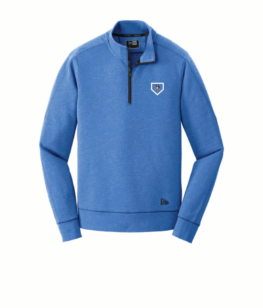 Knight Embroidery - New Era Tri-Blend Fleece 1/4 Zip Pullover - Royal Heather - Softball