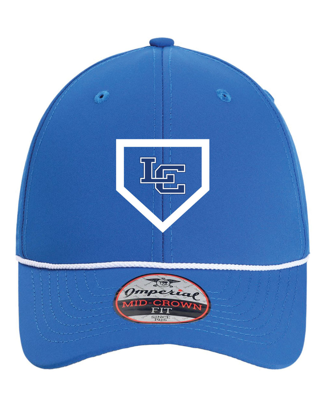 LC Plate Embroidery - Imperial Wingman Rope Cap - Royal/White - Softball