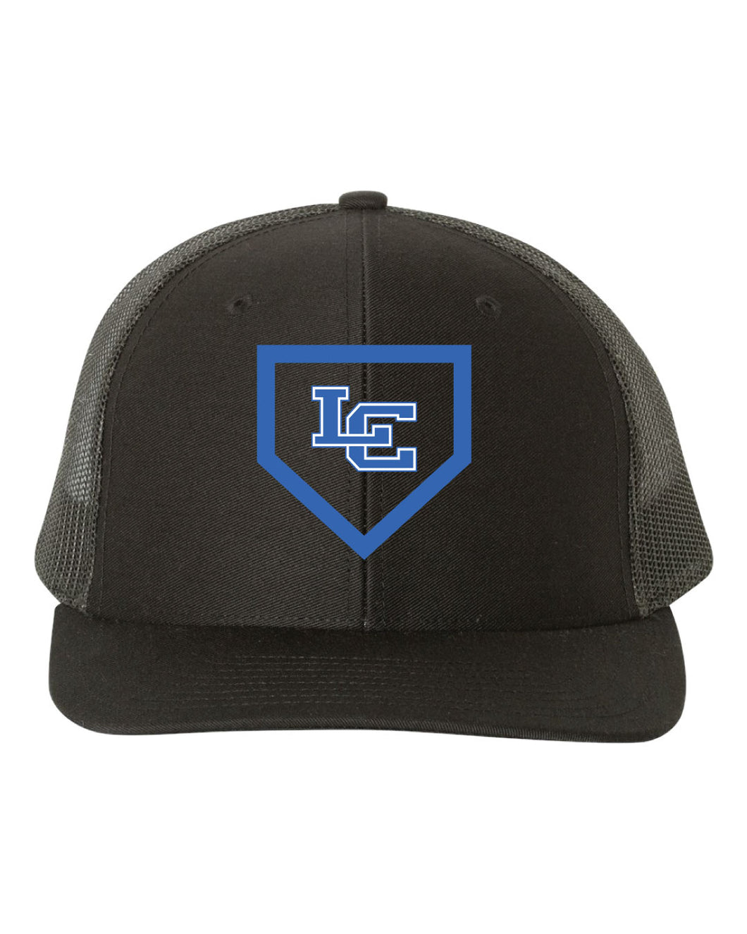 LC Plate Embroidery - Richardson Mesh Back Cap - Black - Softball