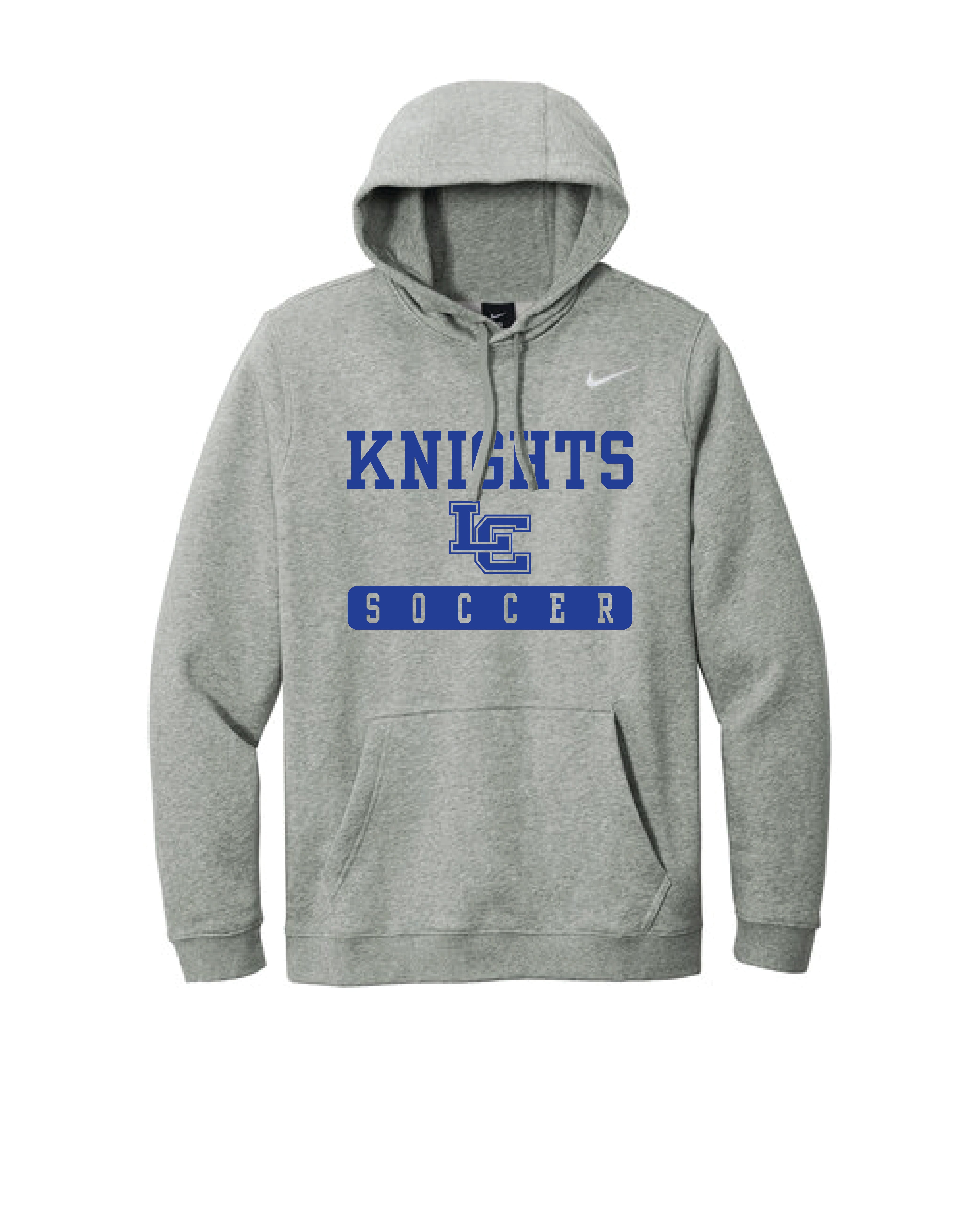 Knights LC Soccer - Nike Club Fleece Hoodie - Grey – LC Sports