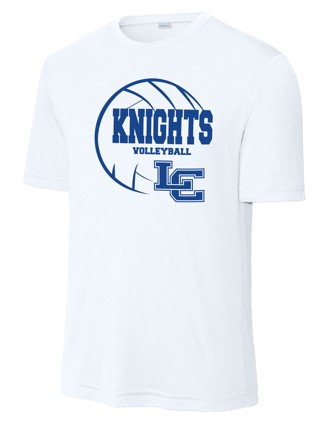 Knights Volleyball - Sport Tek Dry Fit T-Shirt - White