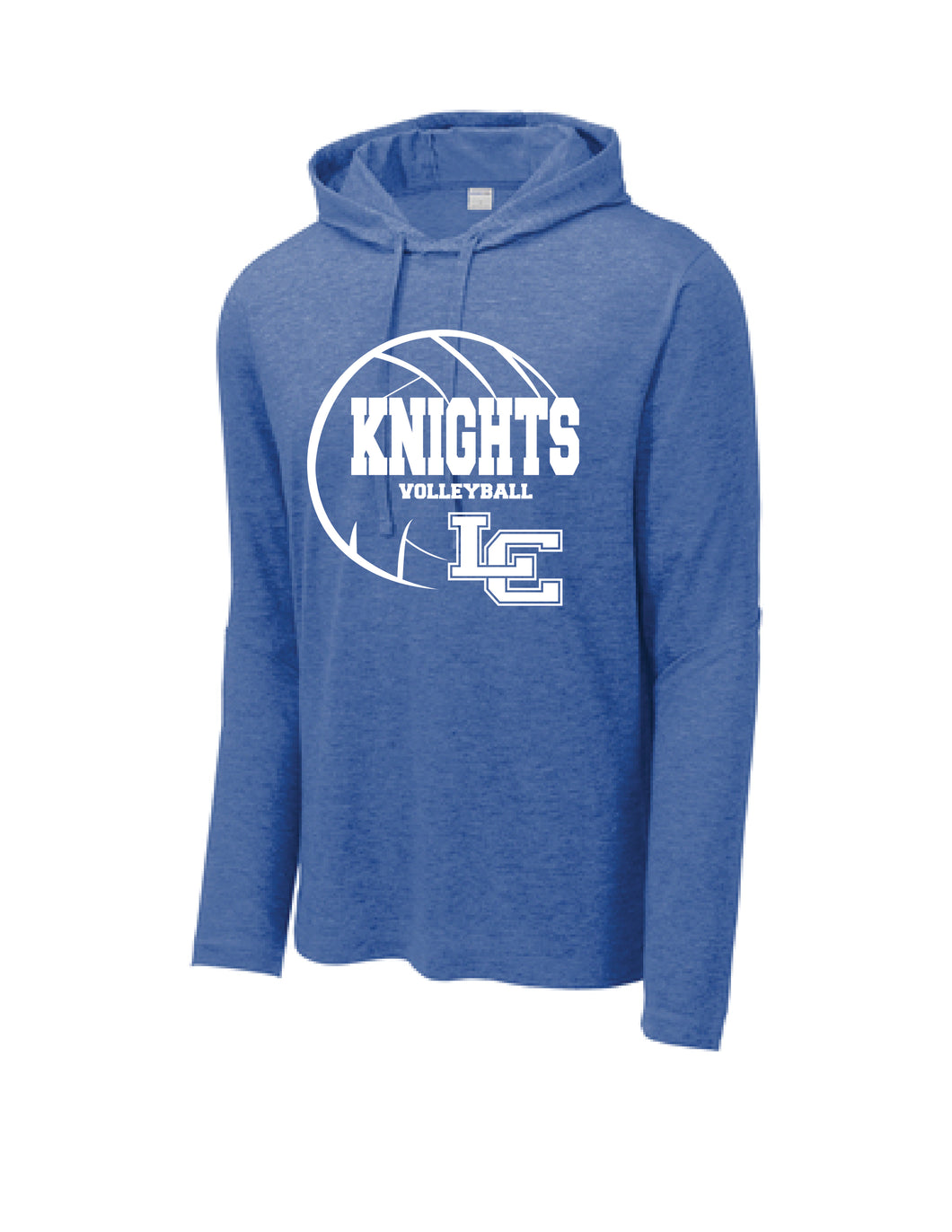 Knights Volleyball - Sport Tek Tri-Blend Long Sleeve Hoodie - Royal Heather