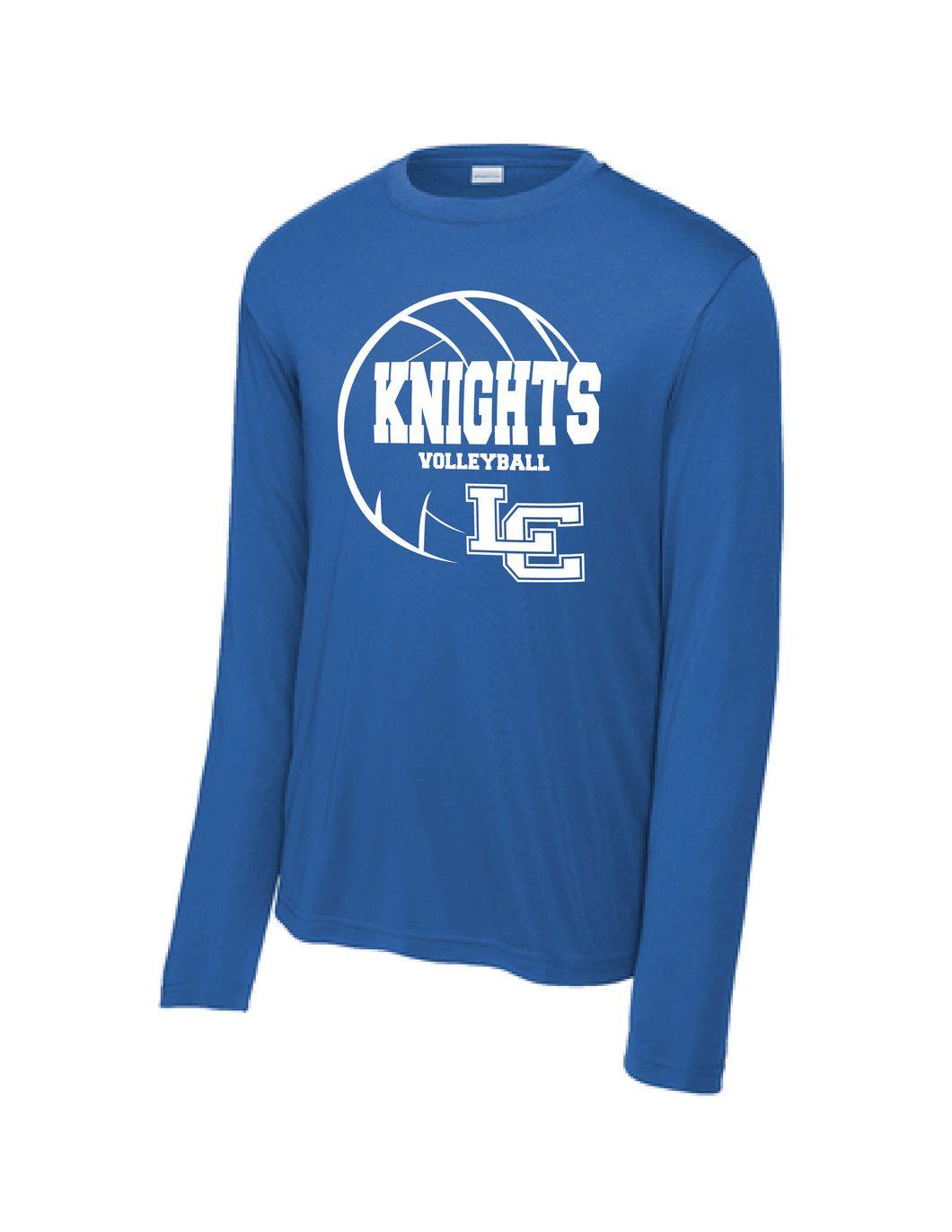Knights Volleyball - Sport Tek Dry Fit Long Sleeve T-Shirt - Royal