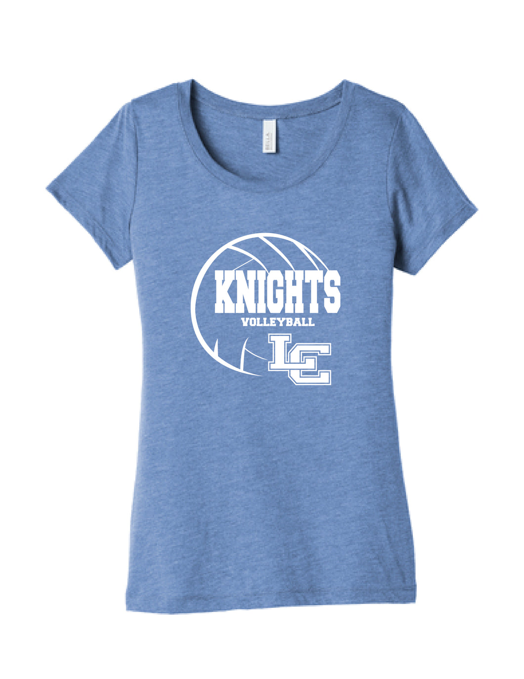 Knights Volleyball - Bella Canvas Ladies Tee - Royal Triblend