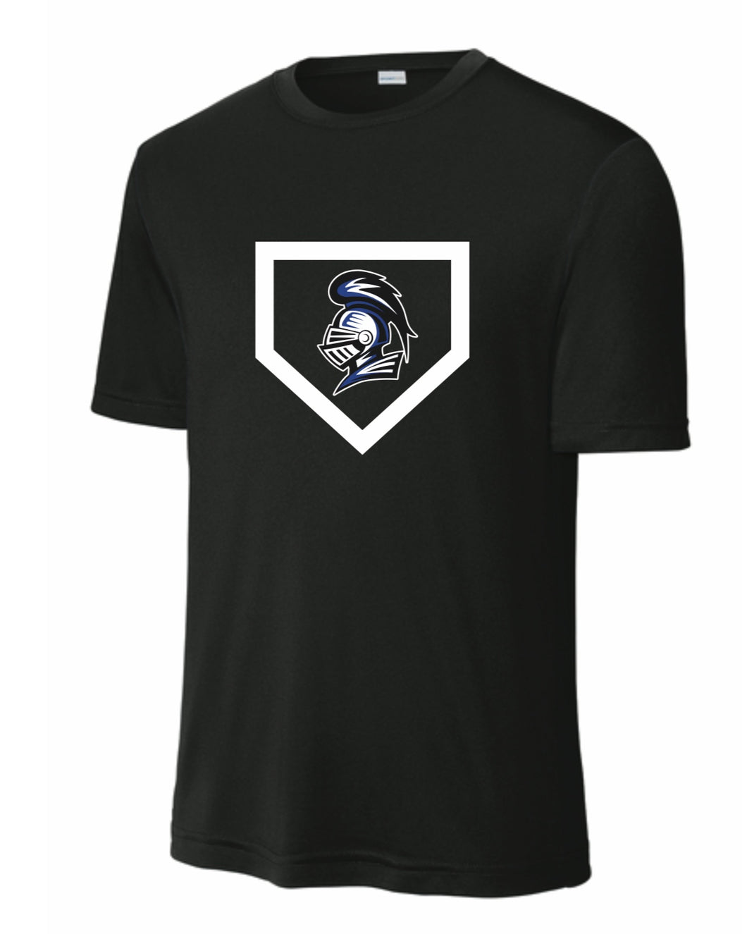 Baseball/Softball Diamond - Sport Tek Dry Fit T-Shirt - Black