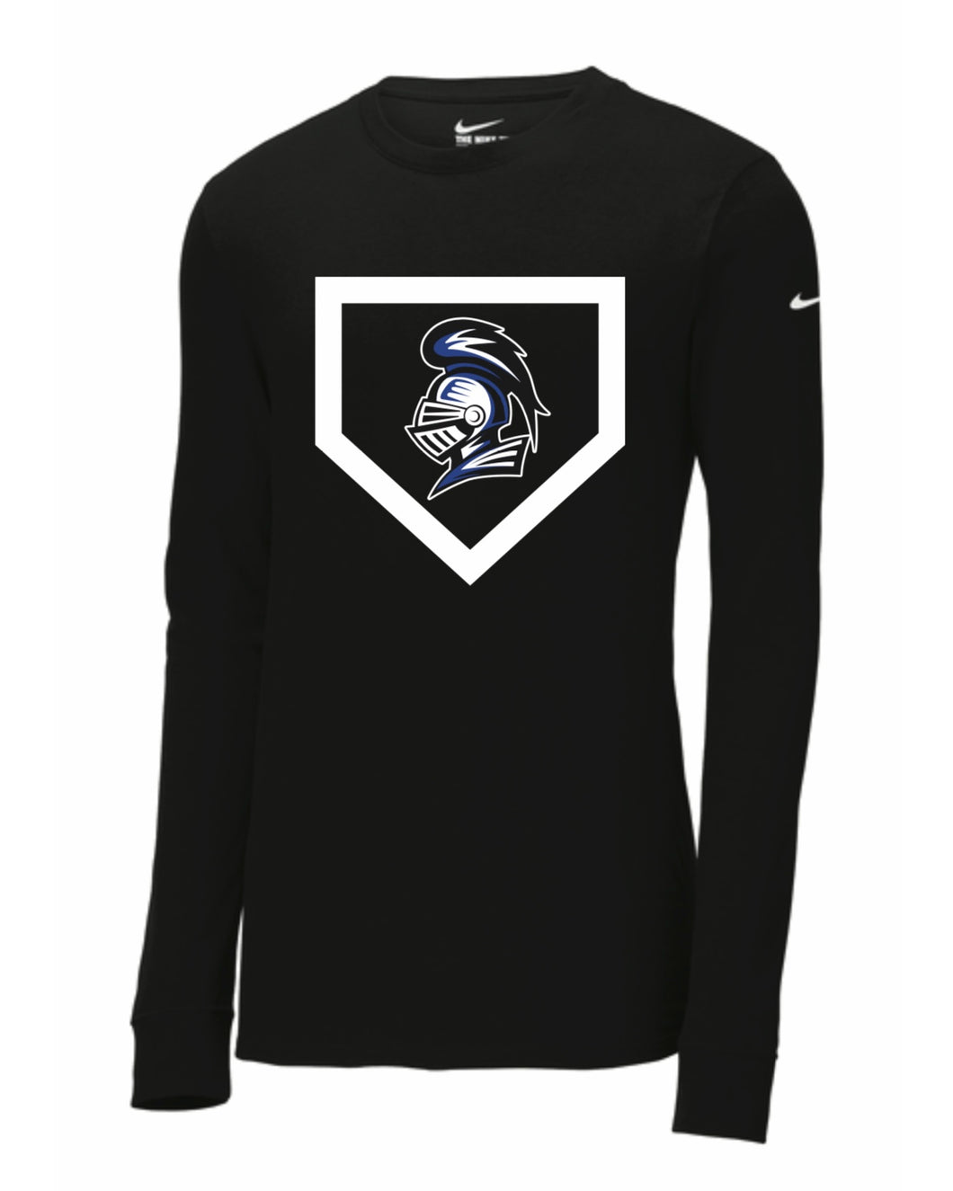 Baseball/Softball Diamond - Nike Dri-FIT Cotton/Poly Long Sleeve Tee - Black