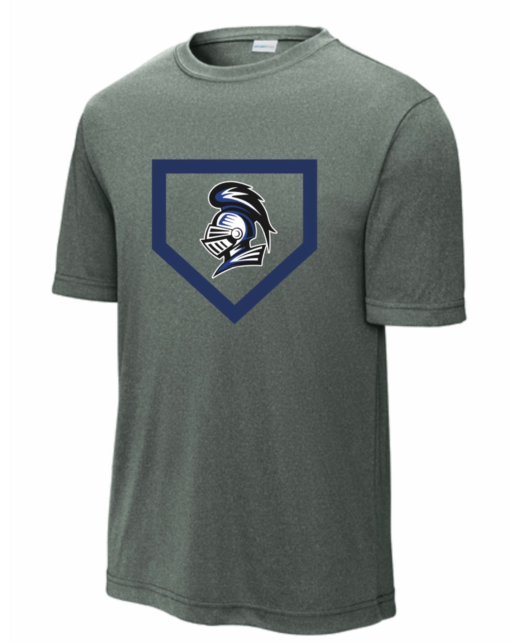 Baseball/Softball Diamond - Sport Tek Dry Fit T-Shirt - Grey