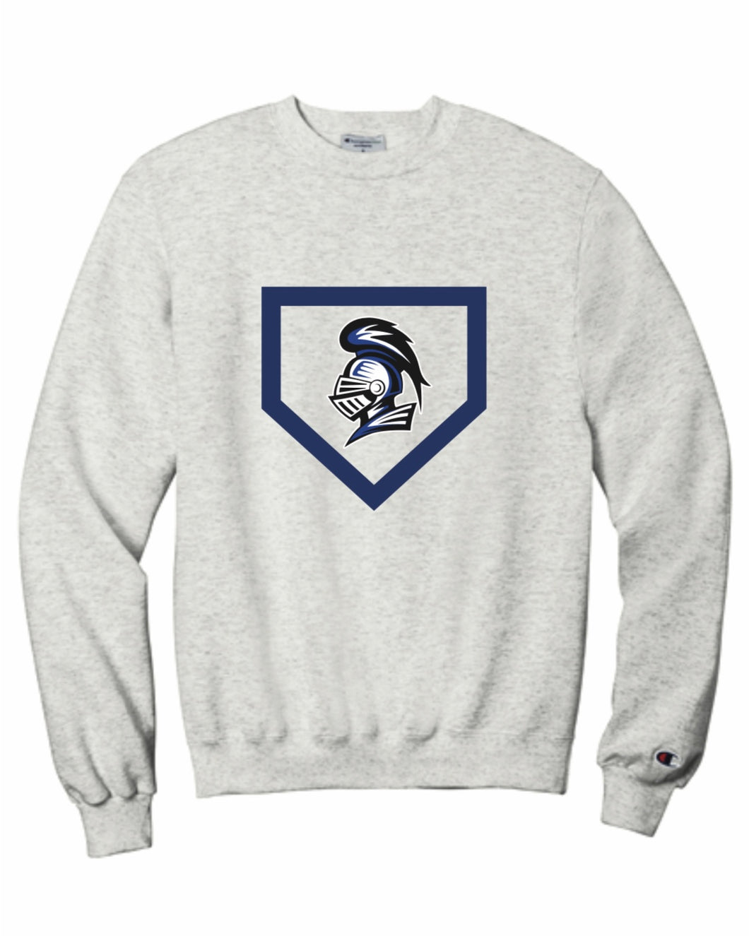 Baseball/Softball Diamond - Champion Crewneck Sweatshirt - Ash Grey